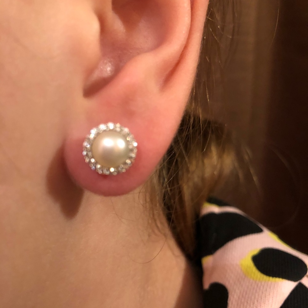 Swarovski and Pearl earring